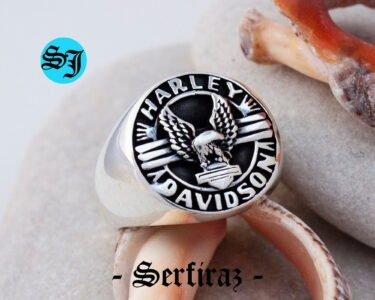 Amazing Harley Davidson Ring, Biker Ring, Harley Davidson, Motorcycle Ring, Harley Ring, Silver Ring, Biker Jewelry, Harley Jewelry, Statement Ring