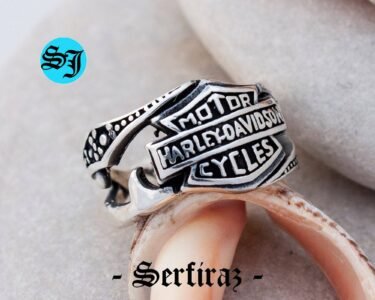 Amazing Harley Davidson Ring, Statement Ring, Harley Ring, Harley Davidson, Biker Ring, Motorcycle Ring, Silver Ring, Biker Jewelry, Harley Jewelry