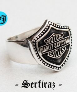 Amazing Vintage Harley Davidson Ring, Biker Ring, Harley Ring, Harley Jewelry, Motorcycle Ring, Statement Ring, Men's Ring, Silver Biker Ring,Harley
