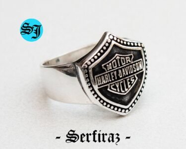 Amazing Vintage Harley Davidson Ring, Biker Ring, Harley Ring, Harley Jewelry, Motorcycle Ring, Statement Ring, Men's Ring, Silver Biker Ring,Harley