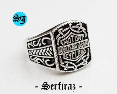 Amazing 925 Sterling Silver Mens Ring, Harley Davidson Silver Ring, Biker Ring, Mens Silver Ring, Gift For Him, 925k Sterling Silver Ring