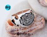Amazing Harley Davidson Logo Ring, Silver Ring, Statement Ring, Harley Ring, Harley Davidson, Biker Ring, Motorcycle Ring, Biker Jewelry