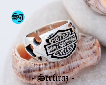 Amazing Harley Davidson Logo Ring, Silver Ring, Statement Ring, Harley Ring, Harley Davidson, Biker Ring, Motorcycle Ring, Biker Jewelry