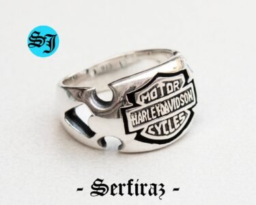 Amazing Harley Davidson Logo Ring, Silver Ring, Statement Ring, Harley Ring, Harley Davidson, Biker Ring, Motorcycle Ring, Biker Jewelry