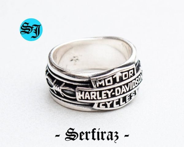 Amazing Harley Davidson Ring, Statement Ring, Harley Ring, Silver Ring, Harley Davidson, Biker Ring, Motorcycle Ring, Biker Jewelry, Harley Jewelry