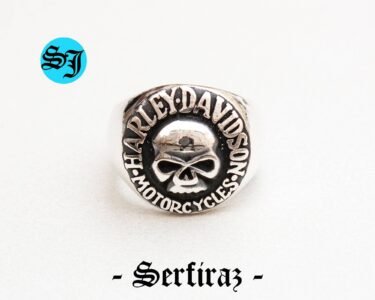 Skull Harley Davidson Ring, Solid Silver Ring, Statement Ring, Harley Davidson, Biker Ring, Motorcycle Ring, Biker Gifts, Gift for Him