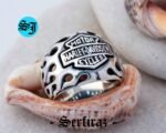 Amazing Unique Harley Davidson Ring, Harley Davidson, Silver Ring, Biker Ring, Statement Ring, Motorcycle Ring, Harley Ring, Biker Jewelry, Harley