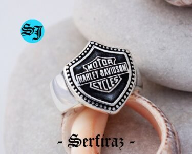 Amazing Vintage Harley Davidson Ring, Biker Ring, Harley Ring, Harley Jewelry, Motorcycle Ring, Statement Ring, Men's Ring, Silver Biker Ring,Harley