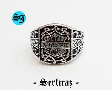 Amazing 925 Sterling Silver Mens Ring, Harley Davidson Silver Ring, Biker Ring, Mens Silver Ring, Gift For Him, 925k Sterling Silver Ring