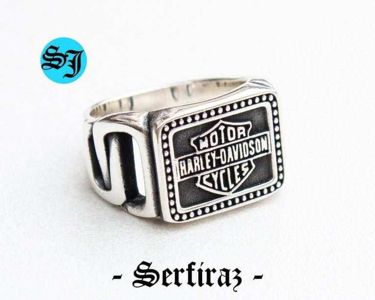 Cool Harley Davidson Ring, Handmade Ring, Motorcycle Ring, Harley Ring, Harley Davidson, Biker Ring, Statement Ring, Biker Jewelry