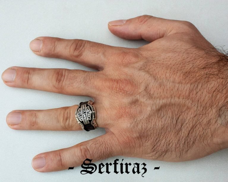 Amazing Motorcycle Ring, Harley Davidson, Solid Silver Ring, Statement Ring, Biker Ring, Boho Hippie Ring, Gift for Him, Serfiraz Jewelry