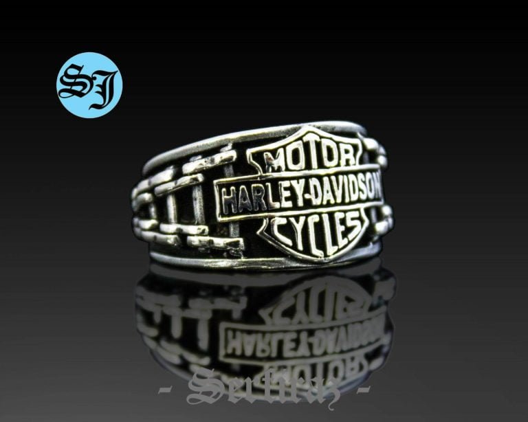 Amazing Harley Davidson Ring, Harley Ring, Harley Davidson, Biker Ring, Motorcycle Ring, Silver Ring, Biker Jewelry, Harley Jewelry, Statement Ring