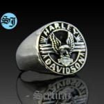 Amazing Harley Davidson Ring, Biker Ring, Harley Davidson, Motorcycle Ring, Harley Ring, Silver Ring, Biker Jewelry, Harley Jewelry, Statement Ring