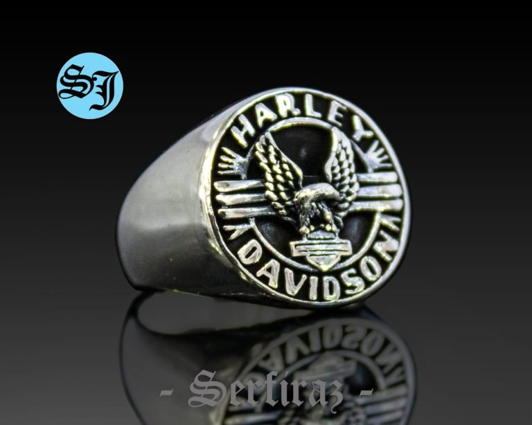 Amazing Harley Davidson Ring, Biker Ring, Harley Davidson, Motorcycle Ring, Harley Ring, Silver Ring, Biker Jewelry, Harley Jewelry, Statement Ring