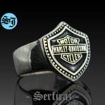 Amazing Vintage Harley Davidson Ring, Biker Ring, Harley Ring, Harley Jewelry, Motorcycle Ring, Statement Ring, Men's Ring, Silver Biker Ring,Harley