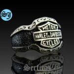 Amazing Motorcycle Ring, Harley Davidson, Solid Silver Ring, Statement Ring, Biker Ring, Boho Hippie Ring, Gift for Him, Serfiraz Jewelry