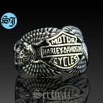 Amazing Harley Davidson Ring, Eagle Ring, Harley Ring, Harley Davidson, Biker Ring, Motorcycle Ring, Statement Ring, Biker Jewelry, Harley Jewelry