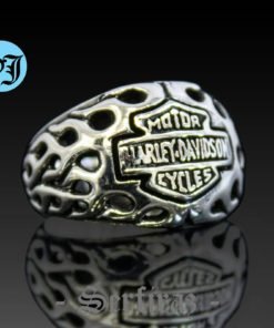 Amazing Unique Harley Davidson Ring, Harley Davidson, Silver Ring, Biker Ring, Statement Ring, Motorcycle Ring, Harley Ring, Biker Jewelry, Harley