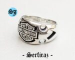 Amazing Harley Davidson Logo Ring, Silver Ring, Statement Ring, Harley Ring, Harley Davidson, Biker Ring, Motorcycle Ring, Biker Jewelry