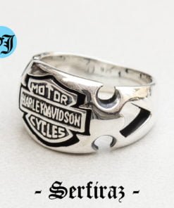 Amazing Harley Davidson Logo Ring, Silver Ring, Statement Ring, Harley Ring, Harley Davidson, Biker Ring, Motorcycle Ring, Biker Jewelry