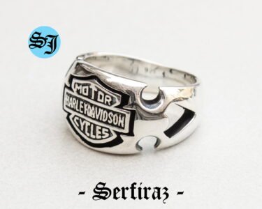 Amazing Harley Davidson Logo Ring, Silver Ring, Statement Ring, Harley Ring, Harley Davidson, Biker Ring, Motorcycle Ring, Biker Jewelry