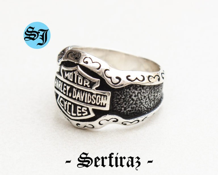 Amazing Motorcycle Ring, Harley Davidson, Solid Silver Ring, Statement Ring, Biker Ring, Boho Hippie Ring, Gift for Him, Serfiraz Jewelry