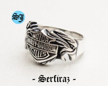 Harley Davidson Ring, Biker Ring, Harley Ring, Harley Jewelry, Motorcycle Ring, Statement Ring, Men's Ring, Silver Biker Ring,Vintage Harley