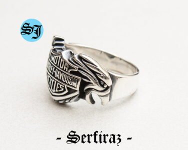 Harley Davidson Ring, Biker Ring, Harley Ring, Harley Jewelry, Motorcycle Ring, Statement Ring, Men's Ring, Silver Biker Ring,Vintage Harley