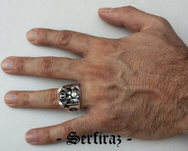 Amazing V2 Skull Motorcycle Engine Solid 925 Sterling Silver Men's Woman's Biker Ring, Harley Davidson Ring, Motorcycle Ring, Harley Davidson