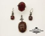 Original Agate Jewelry Set, Agate Jewelry Set, Agate Set, Ring Earring Set, Red Agate Necklace, Jewelry Sets, Silver Jewelry Set, Set