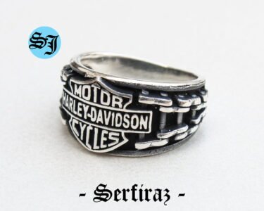 Amazing Harley Davidson Ring, Harley Ring, Harley Davidson, Biker Ring, Motorcycle Ring, Silver Ring, Biker Jewelry, Harley Jewelry, Statement Ring