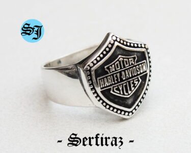 Amazing Vintage Harley Davidson Ring, Biker Ring, Harley Ring, Harley Jewelry, Motorcycle Ring, Statement Ring, Men's Ring, Silver Biker Ring,Harley