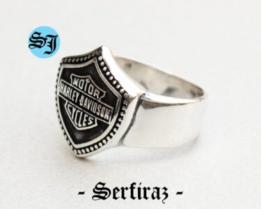 Amazing Vintage Harley Davidson Ring, Biker Ring, Harley Ring, Harley Jewelry, Motorcycle Ring, Statement Ring, Men's Ring, Silver Biker Ring,Harley