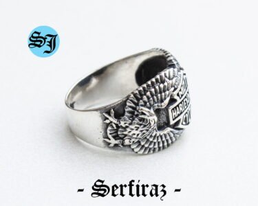 Amazing Harley Davidson Ring, Eagle Ring, Harley Ring, Harley Davidson, Biker Ring, Motorcycle Ring, Statement Ring, Biker Jewelry, Harley Jewelry