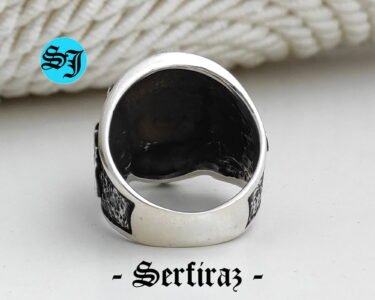 Route 66 Ring for Men 925 Sterling Silver – Biker Motorcycle Ring, Vintage Heavy Statement Jewelry, Gift for Him - Image 7