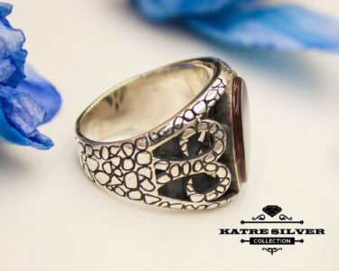 Ottoman Ring for Men 925 Sterling Silver – Agate Stone Turkish Ring, Antique Style Statement Jewelry Gift for Him - Image 6