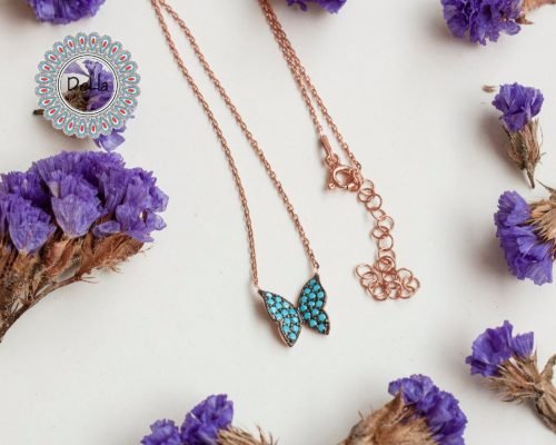 Blue Butterfly Charm, Small Butterfly, Butterfly Necklace, Everyday Necklace, Blue Butterfly, Blue Necklace, Animal Necklace, Butterfly Gift - Image 6