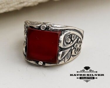 Aqeeq Ring, Agate Ring, 925 Silver Ring, Men Silver Ring, Mens Stone Ring, Unique Mens Ring, Agate Stone Ring, Gift for Him - Image 5