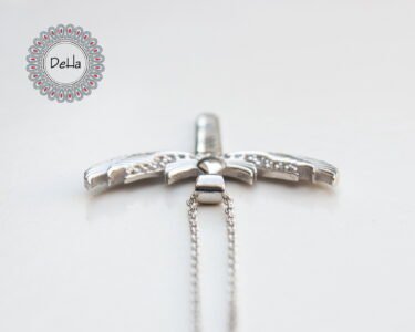 Archangel Michael's Sword Necklace, Wing Charm Necklace, Angel Necklace, Wing Jewelry, Silver Wing, Everyday Necklace, Angel Charm, Michael - Image 4