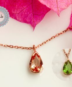 Diaspore Teardrop Necklace, Turkish Necklace, Teardrop Pendant, Everyday Necklace, Minimalist Necklace, Gift Necklace, Chic Necklace, Unique