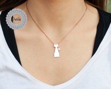 Cat Necklace 925 Sterling Silver – Cute Cat Pendant Necklace, Cat Lover Gift, Animal Jewelry for Women - Image 2