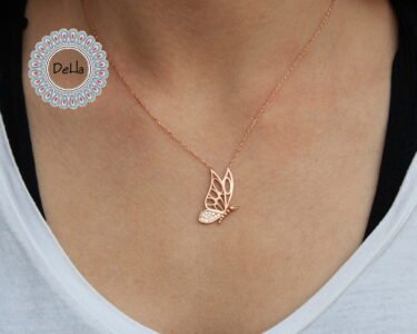 Butterfly Necklace 925 Sterling Silver – Dainty Minimal Pendant, Delicate Jewelry Gift for Her - Image 2