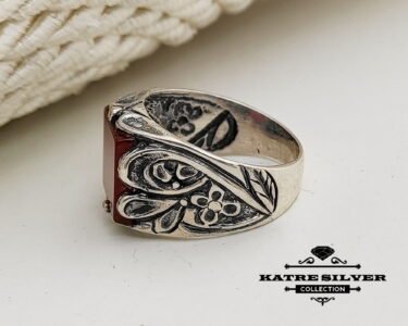 Aqeeq Ring, Agate Ring, 925 Silver Ring, Men Silver Ring, Mens Stone Ring, Unique Mens Ring, Agate Stone Ring, Gift for Him - Image 7