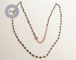 Black Stone Rosary Chain, Black Stone Chain, Necklace Chain, Black Stone Necklace, Chain Necklace, Black Necklace, Gemstone Chain, Chain - Image 5
