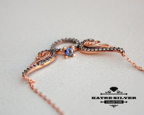 Angel Winged Solitaire Ring Necklace, Angel Wings Necklace, Angel Wing Pendant, Solitaire Pendant, Solitaire Necklace, Wing Necklace, Angel - Image 3
