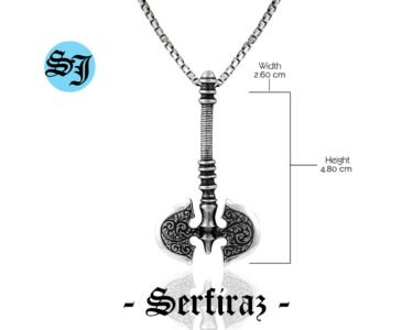 Viking Axe Necklace for Men 925 Sterling Silver – Norse Battle Axe Pendant, Gothic Jewelry Gift for Him - Image 5