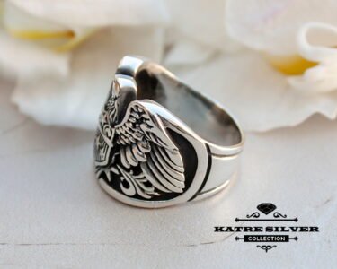 Eagle Ring for Men 925 Sterling Silver – American Eagle Statement Ring, Symbolic Jewelry Gift for Him - Image 4