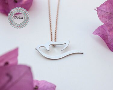 925 Sterling Silver Bird Necklace, Bird Jewelry, Bird Pendant, Animal Necklace, Bird Charm, Handmade Necklace, Bird Lover - Image 3