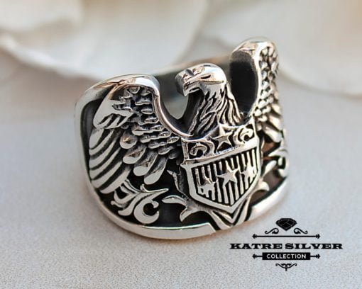American Eagle Ring, Eagle Ring, American Eagle, Silver Eagle Ring, Mens Silver Ring, Mens Eagle Ring, Eagle Jewelry, American Symbol Ring