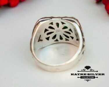 Antique Vintage Silver Green Jade Ring, Jade Ring, Jade Jewelry, Statement Ring, Green Stone Ring, Green Ring, Boho Ring, Vintage Ring, Jade - Image 8